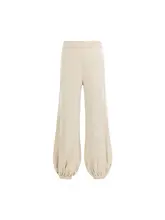 ウールニットカジュアルパンツ【フィット感あり・束脚デザイン】（セットアップ対応）