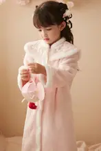 冬用フランネル素材の女児用ローブ【長めデザイン・極上の柔らかさ】