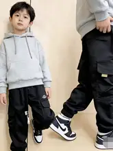 男児用カジュアルパンツ【春秋用・工装デザイン・快適な運動用】【セットアップ対応】