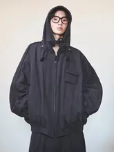 男女兼用 ゆったりとした袋状デザインのジャケット【立体的なデザイン・アウター】（セットアップ対応）