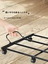 移動式プランター用トレイ【キャスター付き・金属製・通気性底盤・厚手】