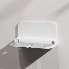 PZOZ 折りたたみ式 バスルーム用 スマートフォンホルダー【防水・壁掛け・省スペース】