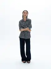 デニムパンツ【レトロスタイル・コットン素材・ワイドシルエット】