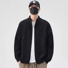 春秋用 ニットカーディガン【メンズ・シンプル・ゆったりデザイン】