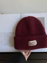 おしゃれなワインレッドニット帽【ウール・保温・ユニセックス】