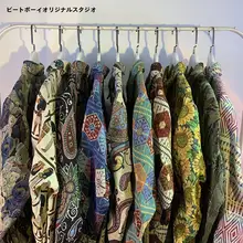 ヴィンテージ風 緩やかなシルエットの民族柄刺繍シャツ【男女兼用・秋冬用・バロックスタイル】