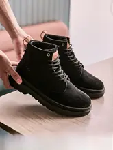 メンズマーチンブーツ【厚底・レトロデザイン・カジュアル工事用・秋冬向け】