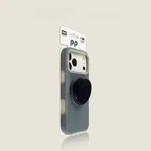 アンティーク風ホワイトジェリー ハート型エアバック磁気吸着スタンド【OPPO Findx9用・液体シリコン製】