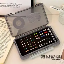 耳飾り収納ボックス【大容量・持ち運び便利・スポンジ製】