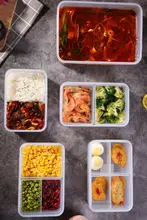 食品用プラスチック保存容器【大容量・密封タイプ・冷蔵庫用】