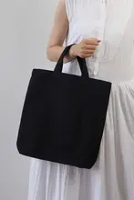 Huan オリジナルキャンバスバッグ【A4サイズ・カラフル・手持ち便利・全棉・シンプルオフィス用】