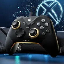 有線ゲームコントローラー【Xbox対応・力調整スティック・ダブルバイブレーション・ヘッドフォンジャック付き】