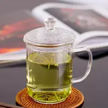 ガラス茶筒 オフィス 高ホウ硅酸 耐熱 水杯 茶を入れるため