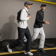 UZIS 防風速乾のストレートトレッキングパンツ【秋冬用・厚手・メンズ】