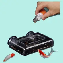 小型 魚用投入口【赤虫投与・水槽用・浮き防止設計】
