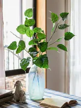 フェイクプランツ 枝 リビング ダイニング 玄関 花挿し ディスプレイ 緑色 ボディの葉 装飾品