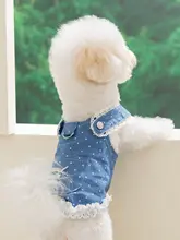 hipidog ペットウェア ワンピース 小型犬 トイプードル ビションフリーゼ 犬 猫 薄手 春夏