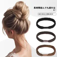 麻編みヘアゴム【耐久性・高弾力・丸みのあるデザイン】