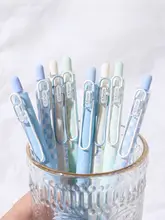 おしゃれなチェック柄ボールペン【水性・黒・速乾・学生向け】