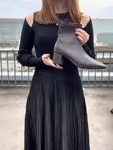 快適な履き心地のシンプルなチェルシーブーツ【女性用・柔らかいソール・スタイリッシュ・エラスティック】