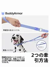 ペット用軽量合金カラー＆伸縮リード【大型犬・中型犬・小型犬用・外出用】