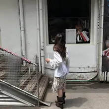 ロマンティックなレオパード柄の不規則なシフォンスカート【女性用・夏季・程よい厚み】