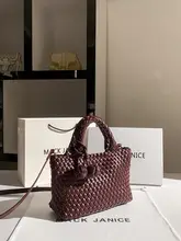 トートバッグ レディース 編み込み 2WAY ショルダー 斜め掛け おしゃれ 「MackJanice」