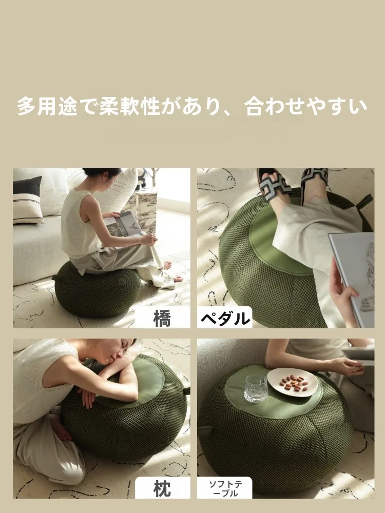 ひざ掛け 北欧風 ロータイプクッショ  ン：シンプルなデザインと四季通用の実用性