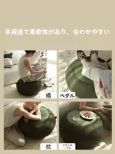 多用途のロータイプクッション【ラグジュアリー感・リビング用・座布団・畳対応】