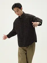 リバーシブルデザインのカジュアルシャツジャケット【通勤・ゆったりフィット】