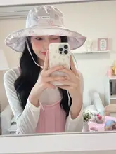 薄手の花柄フィッシャーハット【女子用・登山・日除け】