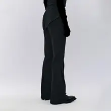 ブラックカッ  トラインフレアパンツ