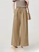 フィットの女性用ストレートパンツ【軽量・ウエストゴム・カジュアル】