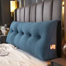 シンプルデザインのベッドサイドクッション【腰サポート・ダブルベッド・ソファ用】