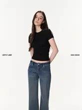 女性用 夏用ニット半袖Tシャツ【ハイウエスト・フィット・ラウンドネック】（セットアップ対応）