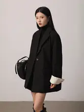 暖かな印象のテーラードジャケット【女性用・一粒ボタン・加厚綿入り】