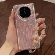 華為 MateX6 対応 スマホケース【高級感のある流光星星グラデーション・個性的なデザイン・落下防止】