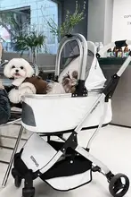 ペットキャリー 小型犬 犬 猫 外出 軽量 折りたたみ式 青いキャリー 分離可能