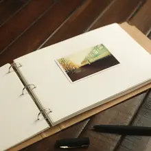 DIYアルバム・3穴リフィルバインダー【空白カード・手描き・学生用ノート】
