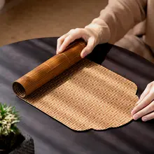 天然竹製茶マット【二面使い・禅スタイル・茶道用】