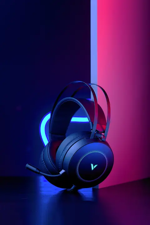 RAPOO VH160 ゲーミングヘッドセット【RGB・USB有線・7.1チャンネル・ノイズキャンセリング・マイク付き】