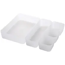 マットな小型引き出し収納ボックス【キッチン用・プラスチック製・デスクトップ整理用】