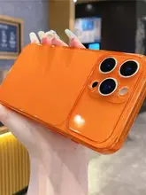 シンプルな無地大窓マット透明ソフトケース【Apple17用・全包・防衝撃対応】
