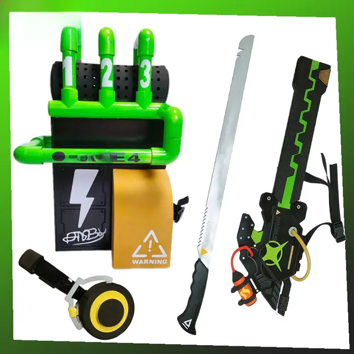 コスプレ衣装【武器・耳フォン・バックパック付き・刀と刀鞘デザイン】（セットアップ対応）