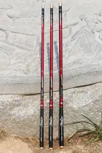 高碳素材の超軽量ショートヘッドフィッシングロッド【多用途・硬め・手竿】（セットアップ対応）