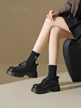 厚底ローファー【春用・一足で履ける・イギリス風・女性用】