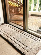 耐久性のある吸水タイプのバスルームマット【厚手メモリーフォーム・玄関用・防滑】