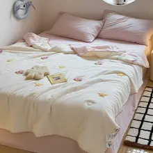 全棉二重ガーゼ毛布【オフィスやソファ用・薄手・夏用】