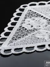 厚手ポリエステル製 エンボス刺繍ダイヤモンド布パッチ