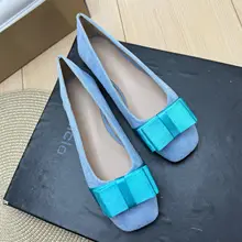 フラットバレリーナシューズ【バタフライリボン・春用・プレーンデザイン】（セットアップ対応）